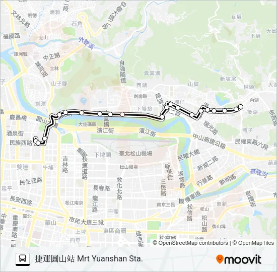 內科22(上午) Bus Line Map