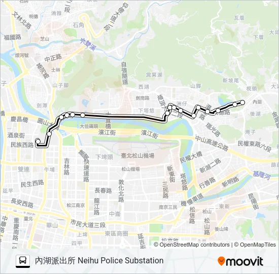 內科22(上午) Bus Line Map