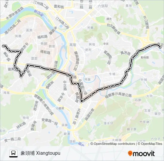 796 Bus Line Map