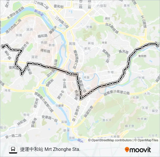 796 Bus Line Map