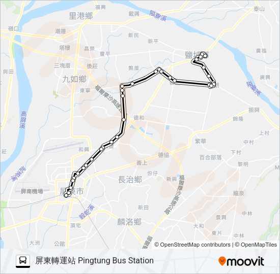 8223C Bus Line Map