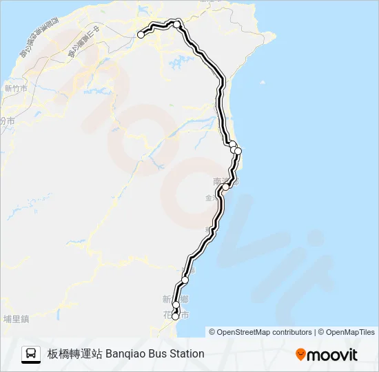 1918 Bus Line Map