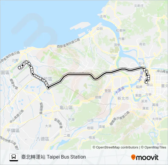 1819B Bus Line Map