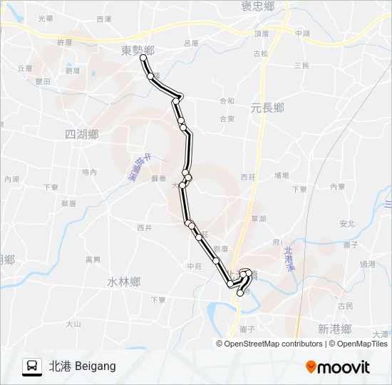7220A Bus Line Map