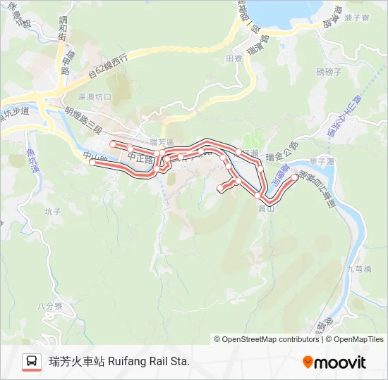 F807上午(山仔腳發車) Bus Line Map