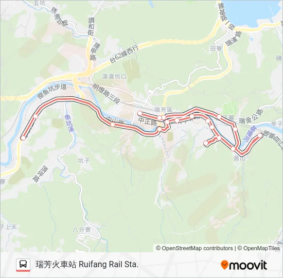F807上午(山仔腳發車) Bus Line Map