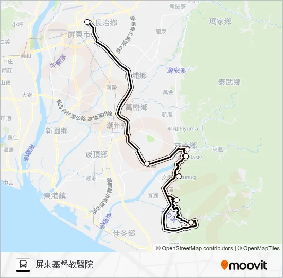 XINGFU LAIYI 2 Route: Schedules, Stops & Maps - 屏東基督教醫院 (Updated)