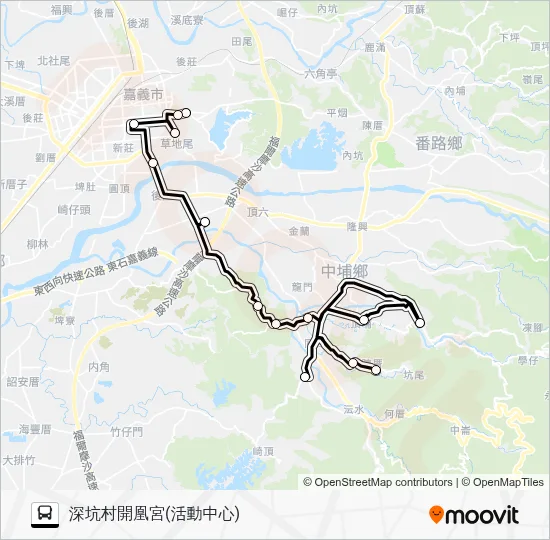 幸福中埔2路 Bus Line Map
