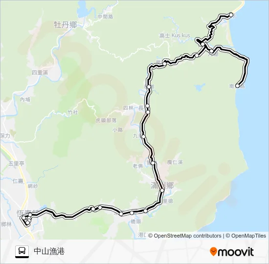 Xingfu Manzhou Route 8 Bus Line Map