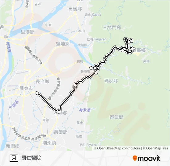 Xingfu Wutai Route 3 Bus Line Map