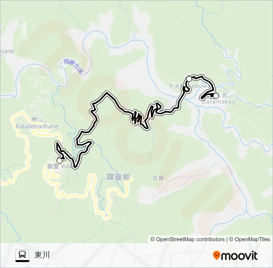 Happy Wutai Route 5 Bus Line Map