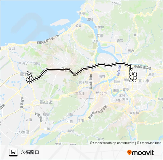 5203A Bus Line Map