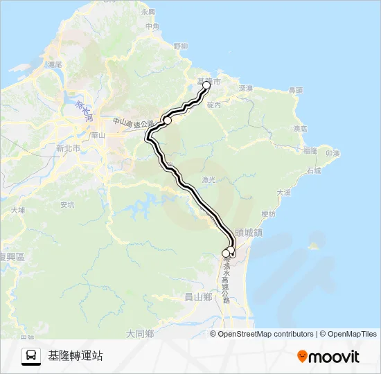 1880 Bus Line Map