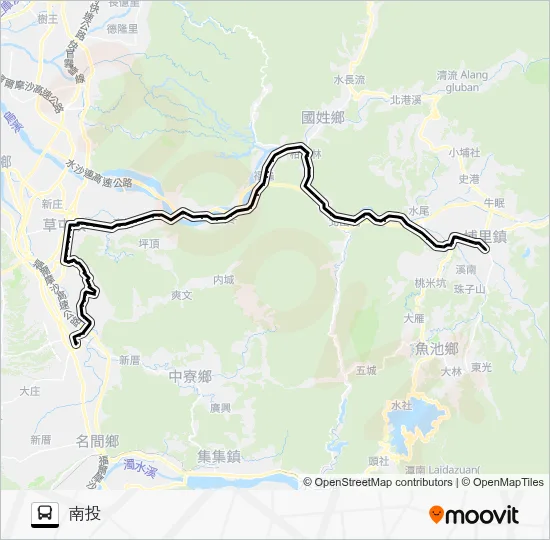 6875 Bus Line Map