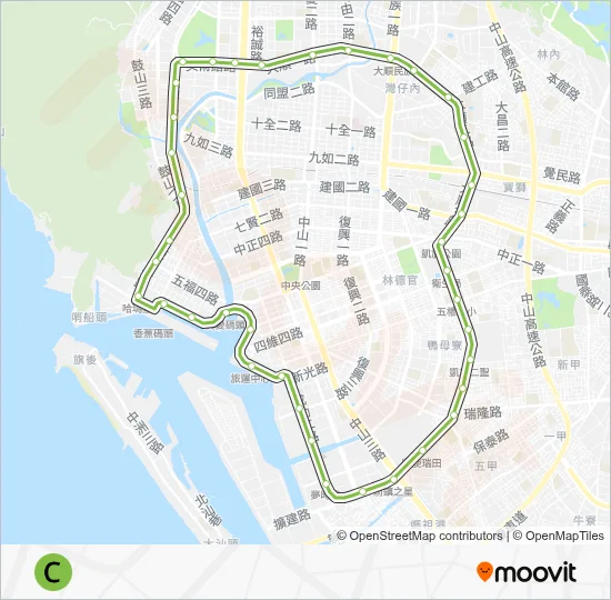 環狀輕軌 Light Rail Line Map