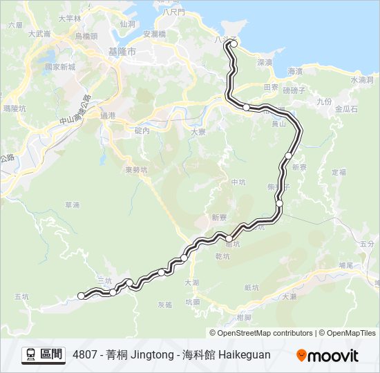 區間 train Line Map