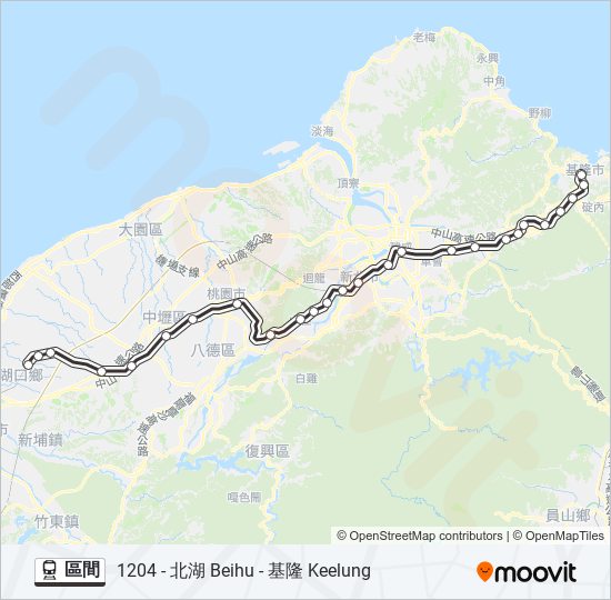 區間 train Line Map