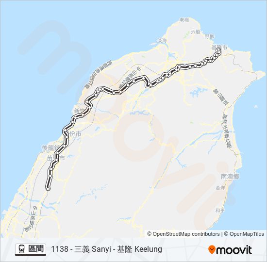 區間 train Line Map