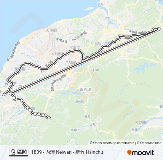 區間 火車 Line Map