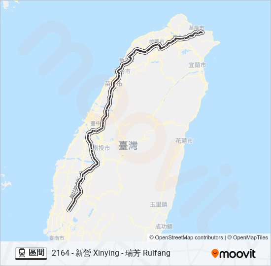 區間 train Line Map