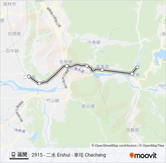 區間 train Line Map