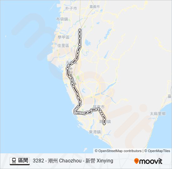 區間 train Line Map