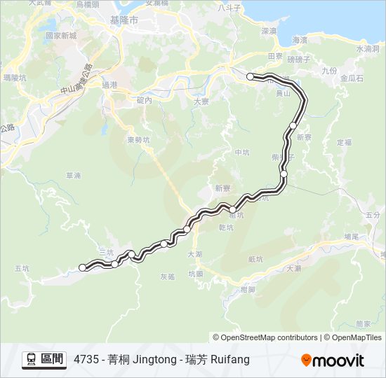 區間 train Line Map