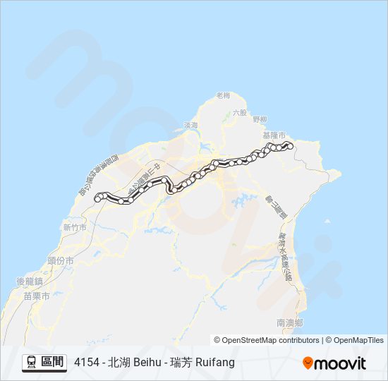 區間 train Line Map