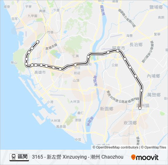 區間 train Line Map