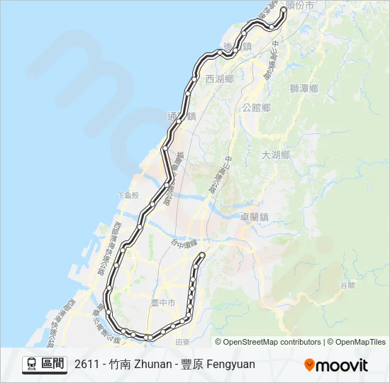 區間 Train Line Map