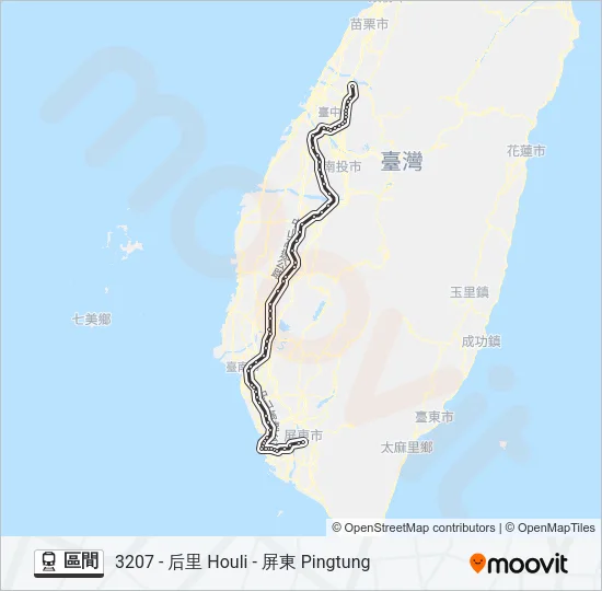 區間 Train Line Map