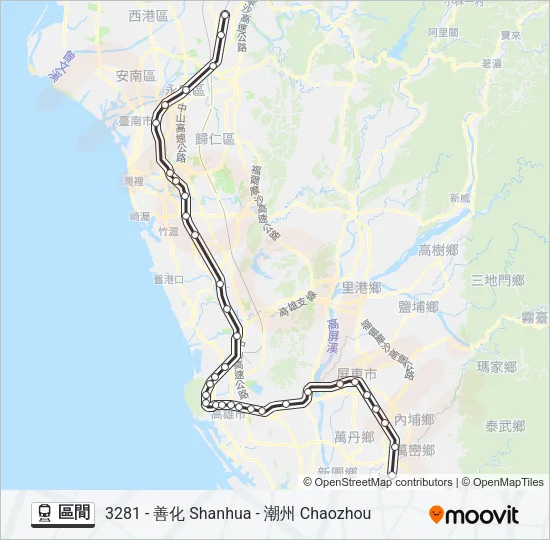 區間 Train Line Map