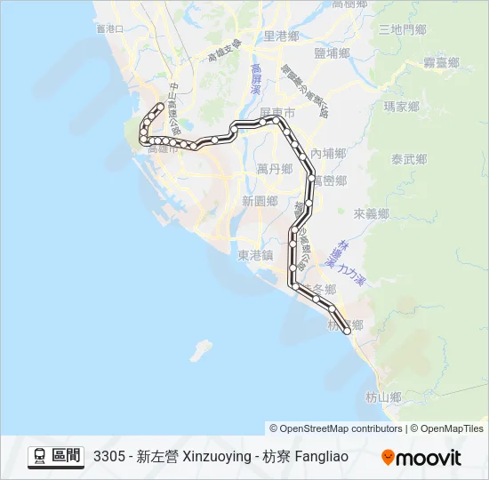 區間 Train Line Map