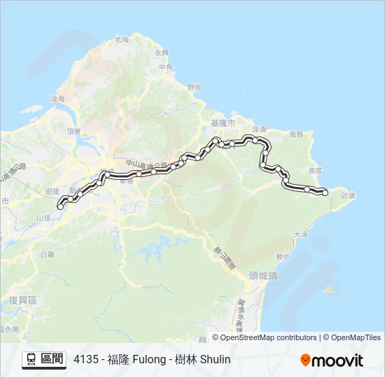 區間 Train Line Map