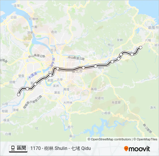 區間 Train Line Map