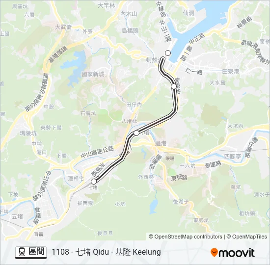 區間 Train Line Map