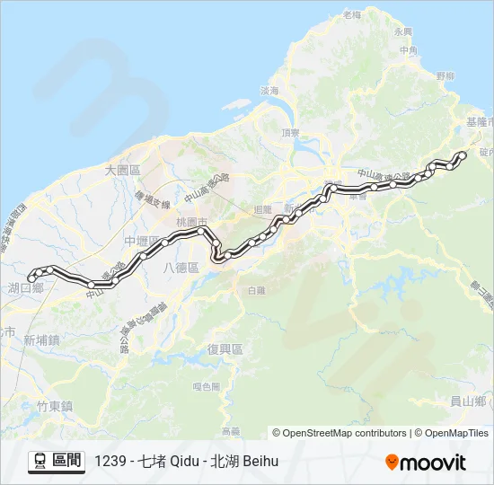 區間 Train Line Map