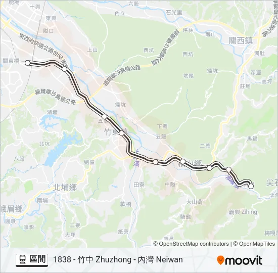 區間 Train Line Map