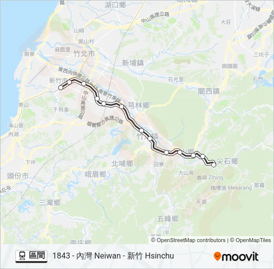 區間 Train Line Map