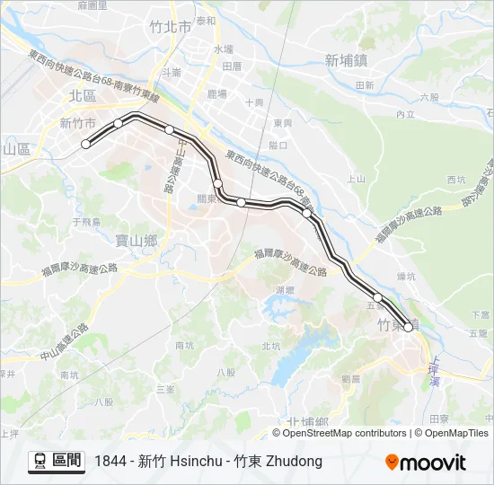 區間 Train Line Map