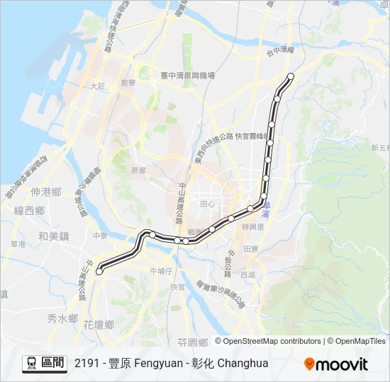 區間 Train Line Map