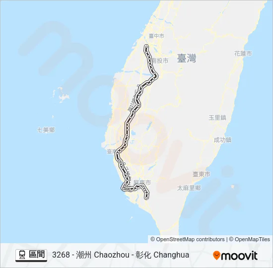 區間 Train Line Map