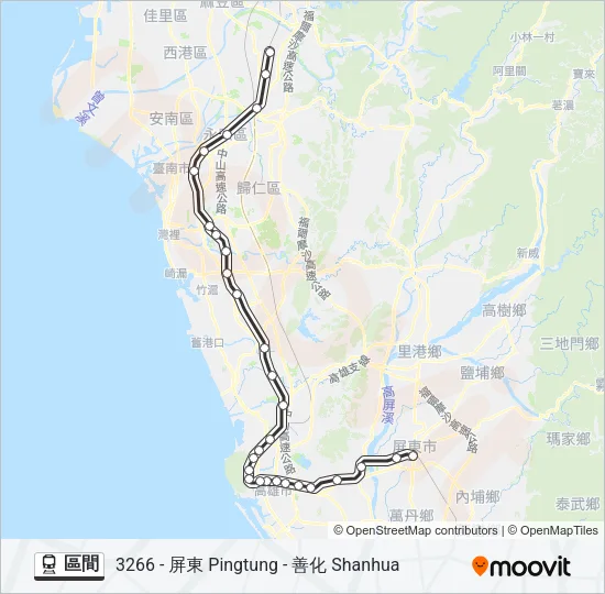 區間 Train Line Map