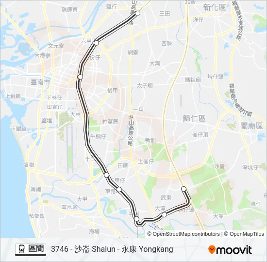 區間 Train Line Map