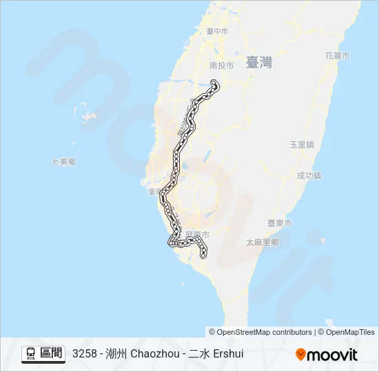 區間 Train Line Map