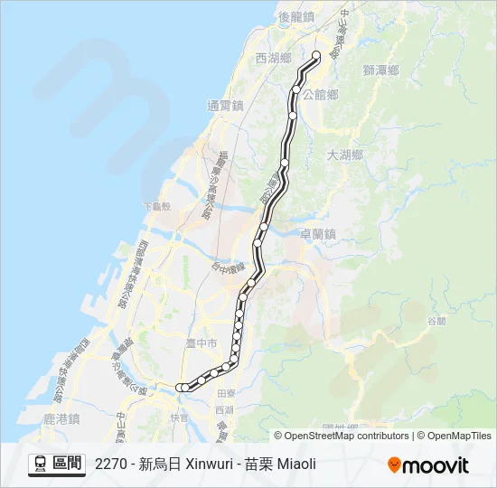 區間 Train Line Map