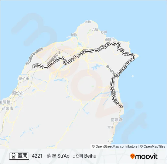 區間 Train Line Map