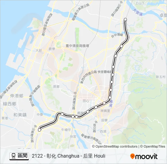 區間 Train Line Map