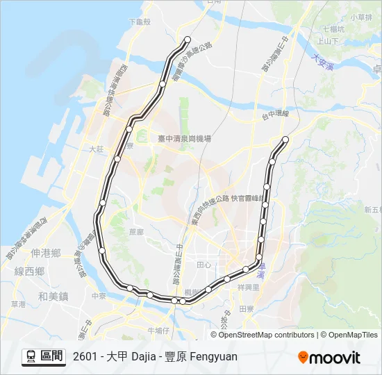 區間 Train Line Map