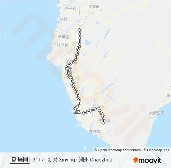 區間 Train Line Map